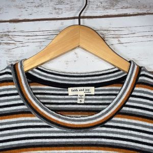 Faith & Joy Size Small multi colour Brown, Off White, Black made in Mexico 🇲🇽